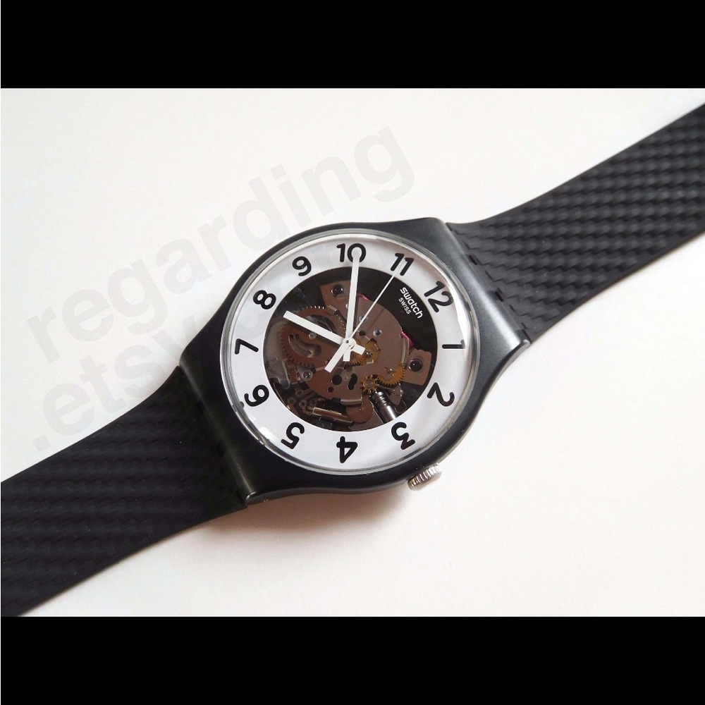 Vintage Swatch Watch - Swatch 'Skeletor' SUOB134